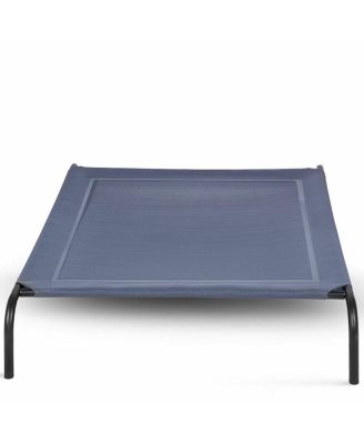 Large Dog Cat Bed Elevated Pet Cot Indoor Outdoor Camping Steel Frame Mat