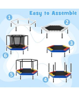 48'' Recreational Trampoline for Kids 4 FT Indoor & Outdoor Trampoline