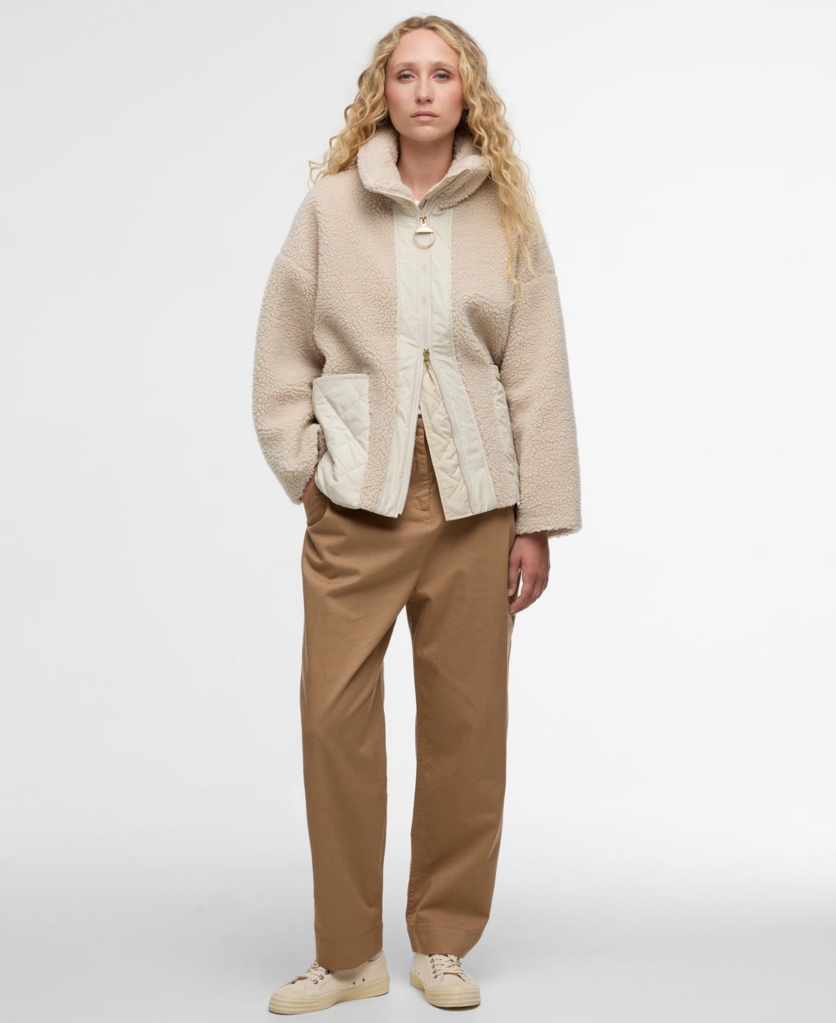 Barbour Women's Contrast Front Panels Long Sleeve Jacket