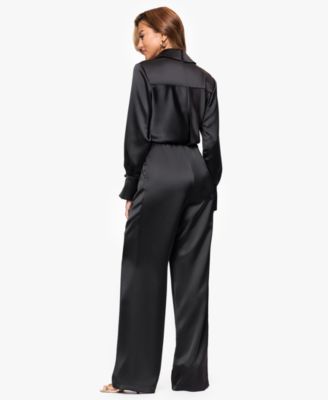 Women's V-Neck Long Sleeve Jumpsuit
