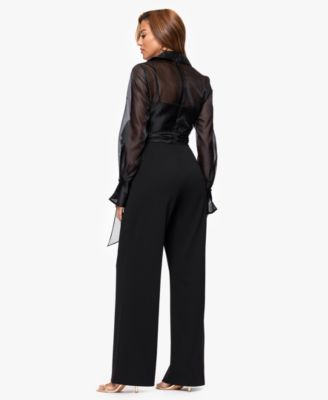 Women's V-Neck Long Sleeve Jumpsuit
