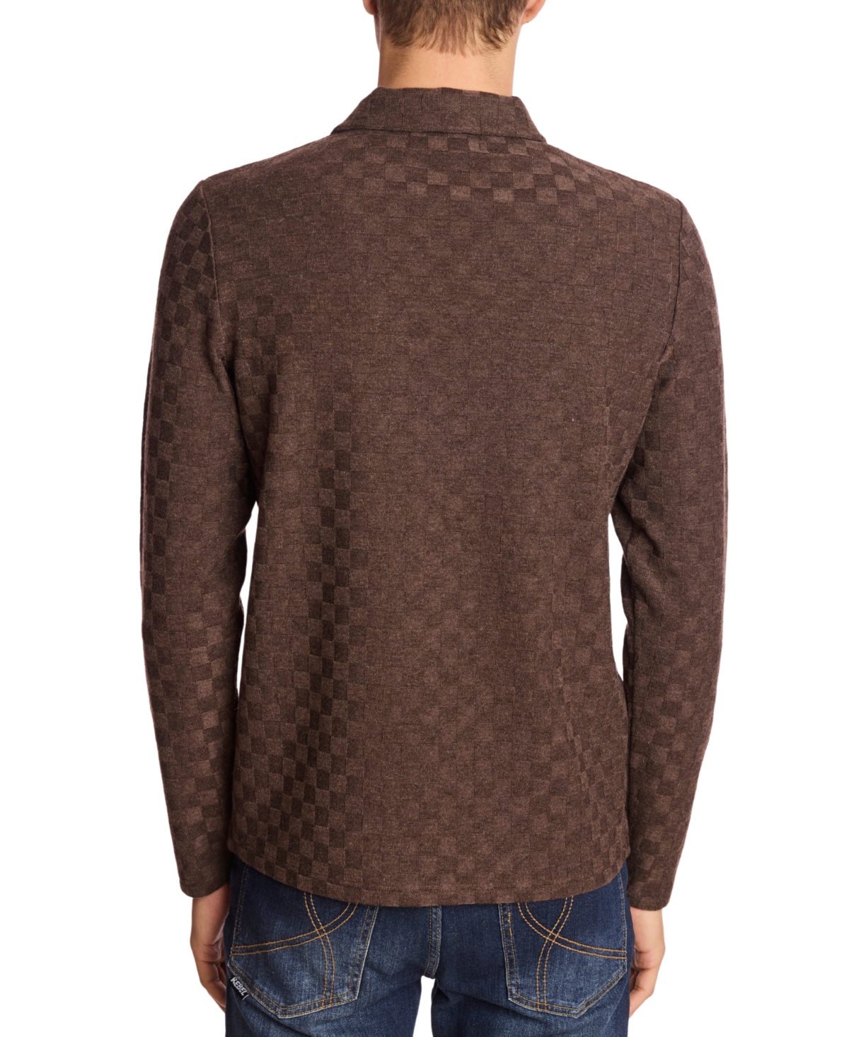 Paisley & Gray Polo Sweater In Brown