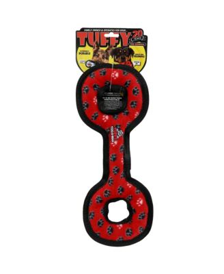 Medium Tug-O-War Red Paw 2 Pack, Durable Plush Squeaky Dog Toy