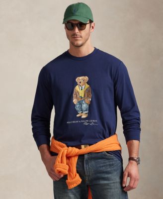 Polo Ralph Lauren - Men's Big & Tall Bear Print Long-Sleeve T-Shirt