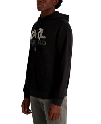 Men's Graffiti Textured Pull-On Sweatshirt