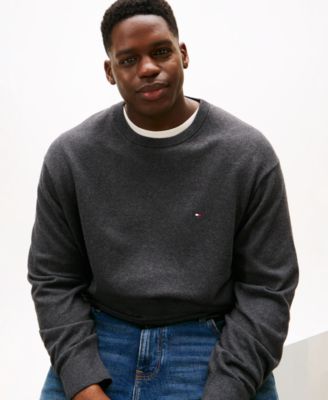 Men's Big and Tall Pima Cotton Cashmere Crewneck Sweater