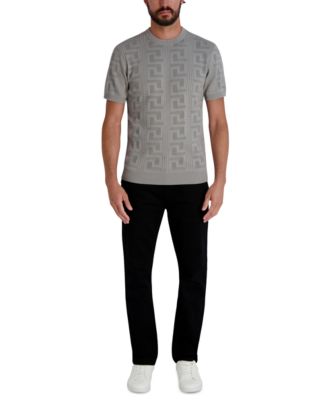 Men's Jacquard Patterned Crewneck Sweater