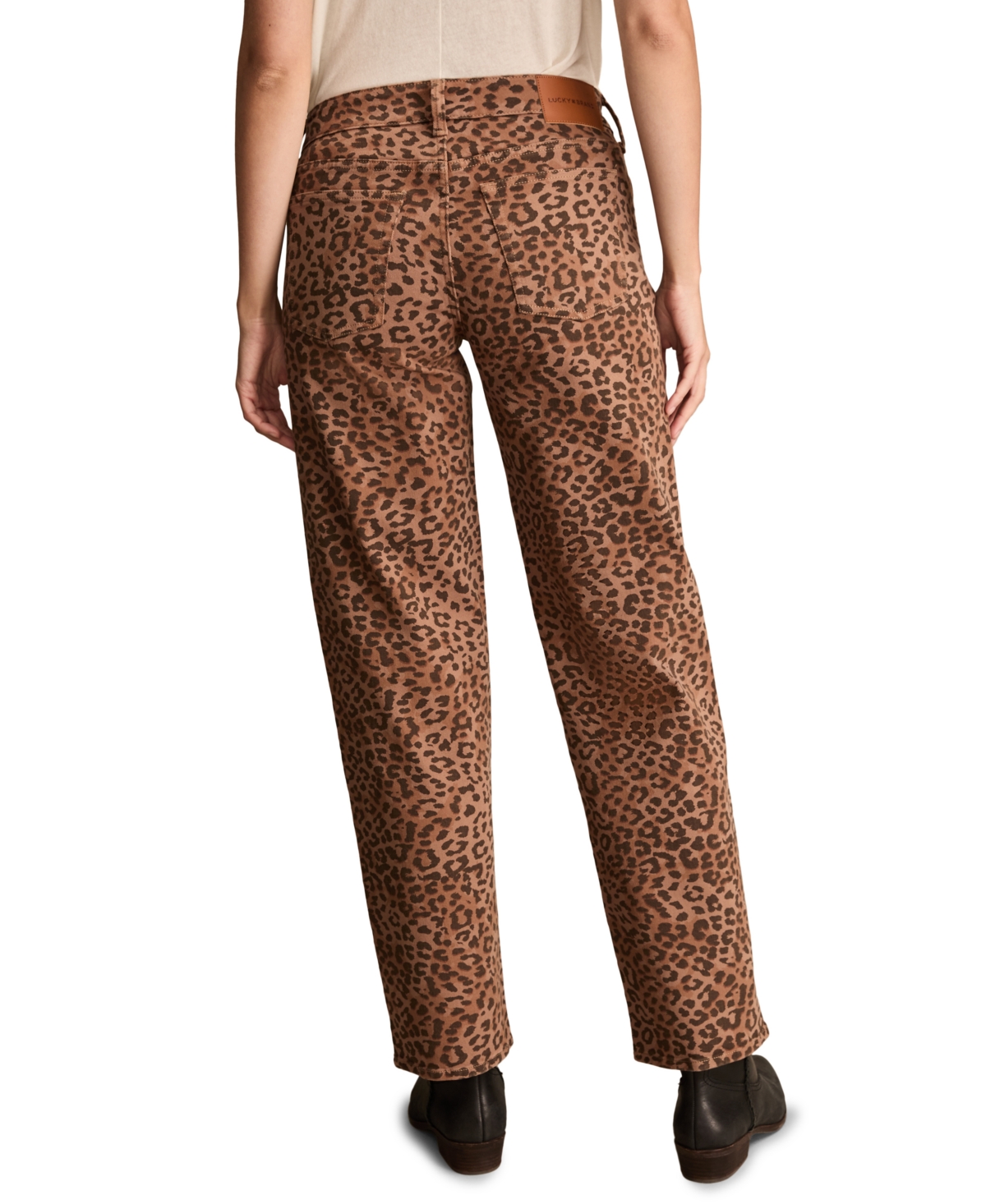 Lucky Brand Women's Low Rise Animal Print Stretch Jeans