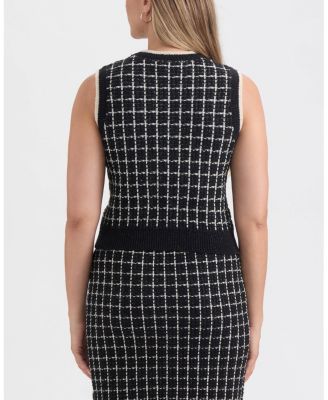 Women's High Neck Sweater with Contrast Color Trim