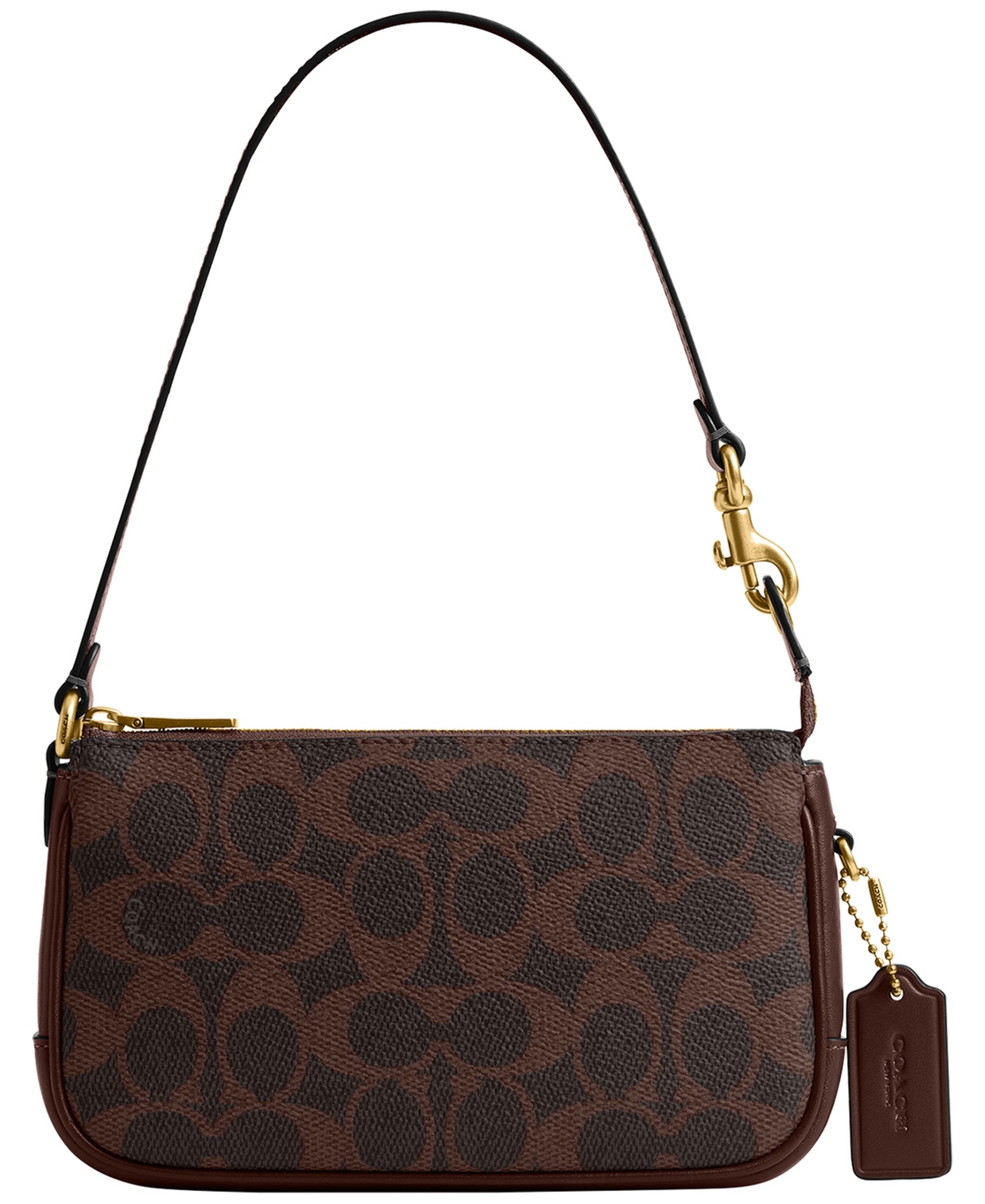 Coach Plaza Mini Signature Canvas Shoulder Bag 18