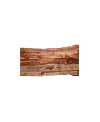 Manzanita Live Edge Solid Sheesham Wood Coffee Table, Brown
