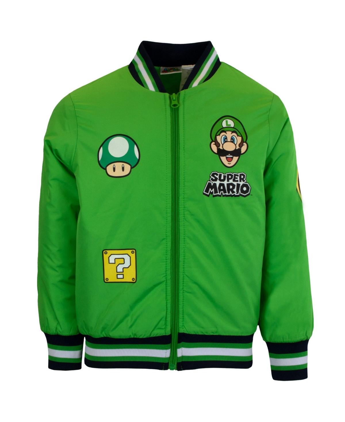 Mario Big Boys Super Luigi Bomber Jacket