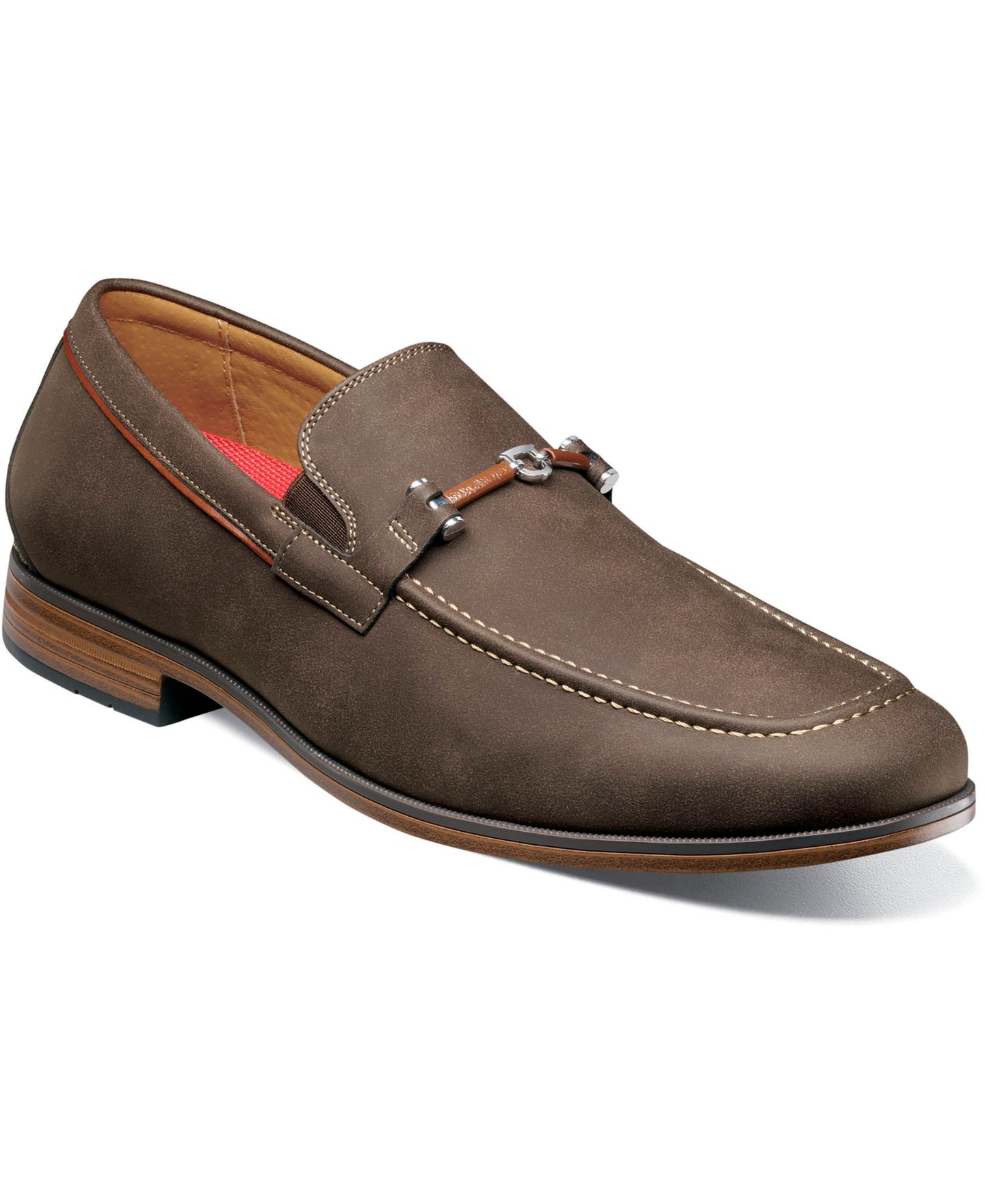 Мужские туфли Stacy Adams Richardson Almond Toe Bit Slip-On, цвет: Коричневый — фото 1