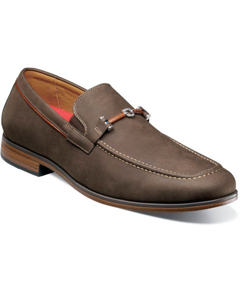 Мужские туфли Stacy Adams Richardson Almond Toe Bit Slip-On, цвет: Коричневый