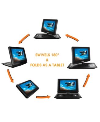 15.4 Inch Portable DVD Player with TFT-LCD Screen and HDMI/USB/SD/AV Inputs