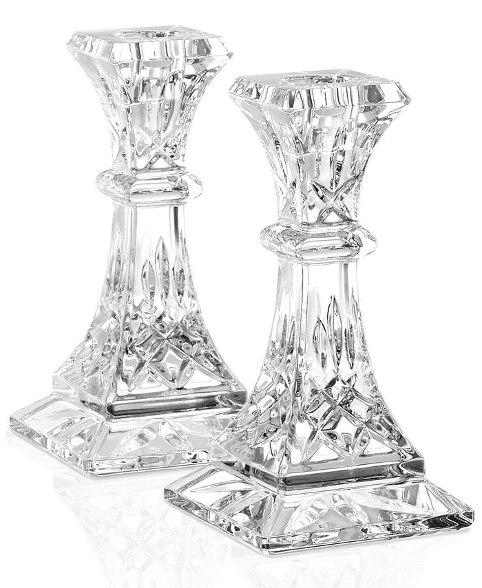 Waterford Gifts, Lismore Candle Holders 6" Pair Macy's