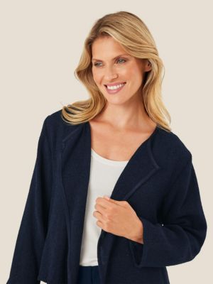 Women's Majulitta Open-Front Boucle Jacket
