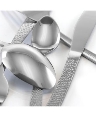 Baily 20 Piece Flatware Utensil Set, Stainless Steel Silverware Metal Service for 4