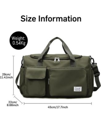 Travel Duffel Bag with Shoes Compartment Sports Gym Bag with Dry Wet Separated Pocket for Men and Women Overnight Bag Weekender Bag Training Handbag