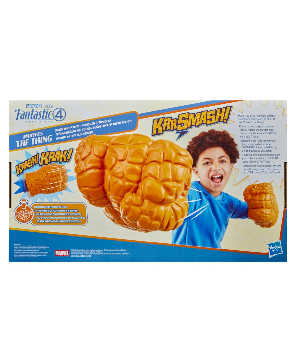 Hasbro Marvel's The Thing Clobberin' Fx Fists In Brown