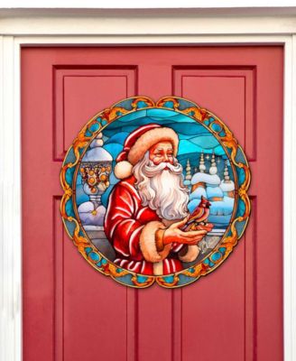 Santa with Cardinal Holiday D&eacute;cor