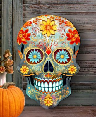 Sugar Skull Holiday Door D&eacute;cor