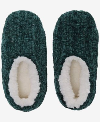Women's Cable Chenille Ped Slipper Socks, Created for Macy's