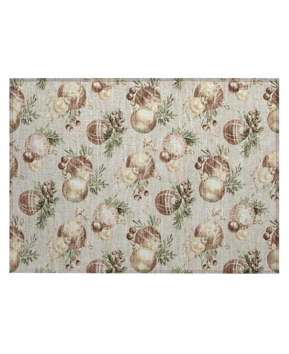 Addison Holiday Washable Indoor/outdoor Acn1828 1'8"x2'6" Area Rug In Brown