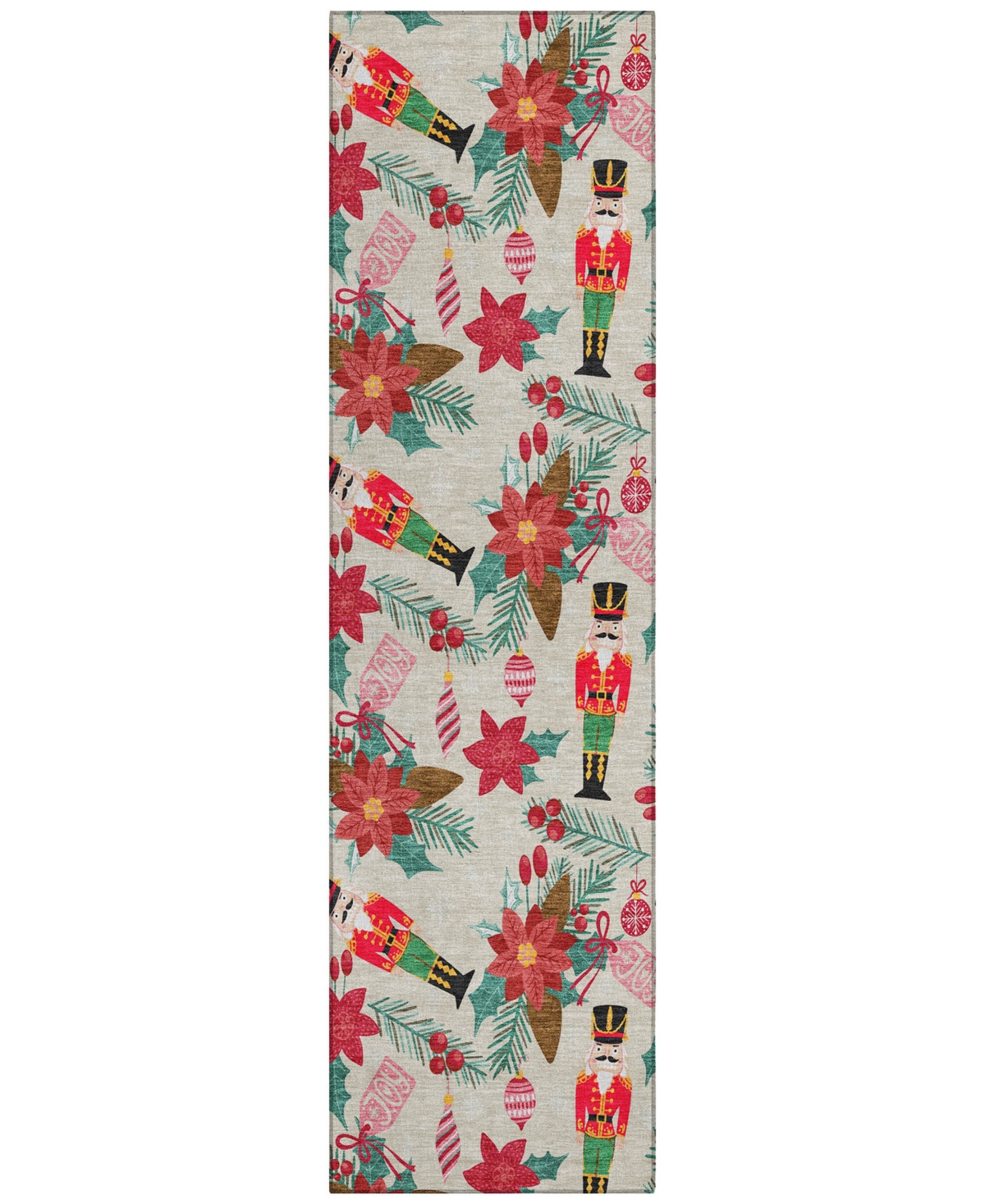 Addison Holiday Washable Indoor/outdoor Acn1822 2'3"x7'6" Runner Area Rug In Brown