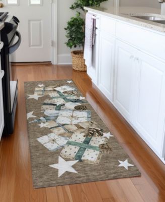Holiday Washable Indoor/Outdoor ACN1825 2'3"x7'6" Runner Area Rug