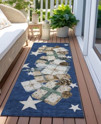 Holiday Washable Indoor/Outdoor ACN1825 2'3"x7'6" Runner Area Rug
