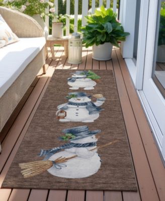 Holiday Washable Indoor/Outdoor ACN1826 2'3"x7'6" Runner Area Rug