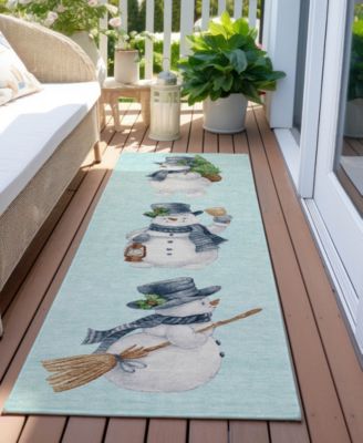 Holiday Washable Indoor/Outdoor ACN1826 2'3"x7'6" Runner Area Rug