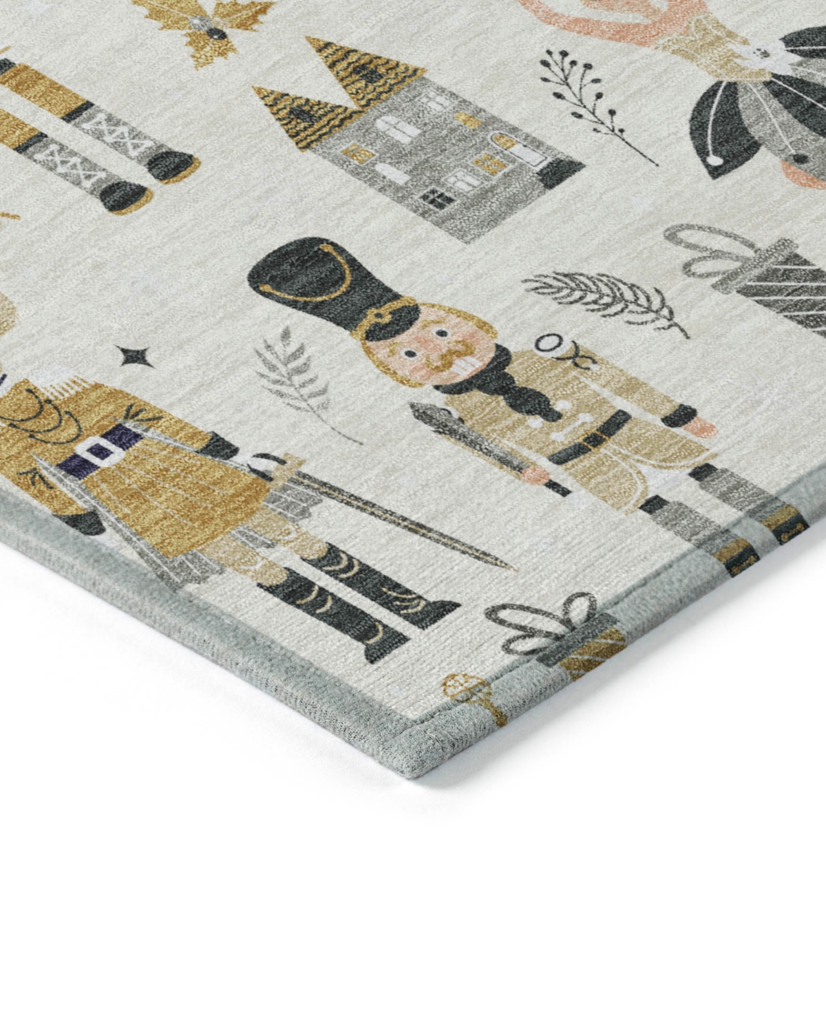 Addison Holiday Washable Indoor/outdoor Acn1827 2'3"x7'6" Runner Area Rug In White