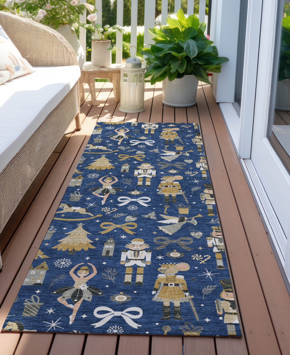 Addison Holiday Washable Indoor/Outdoor ACN1827 2'3"x7'6" Runner Area Rug