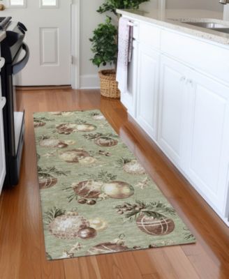 Holiday Washable Indoor/Outdoor ACN1828 2'3"x7'6" Runner Area Rug