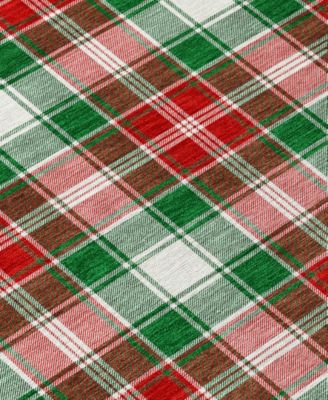 Holiday Washable Indoor/Outdoor ACN1817 8'x8' Round Area Rug