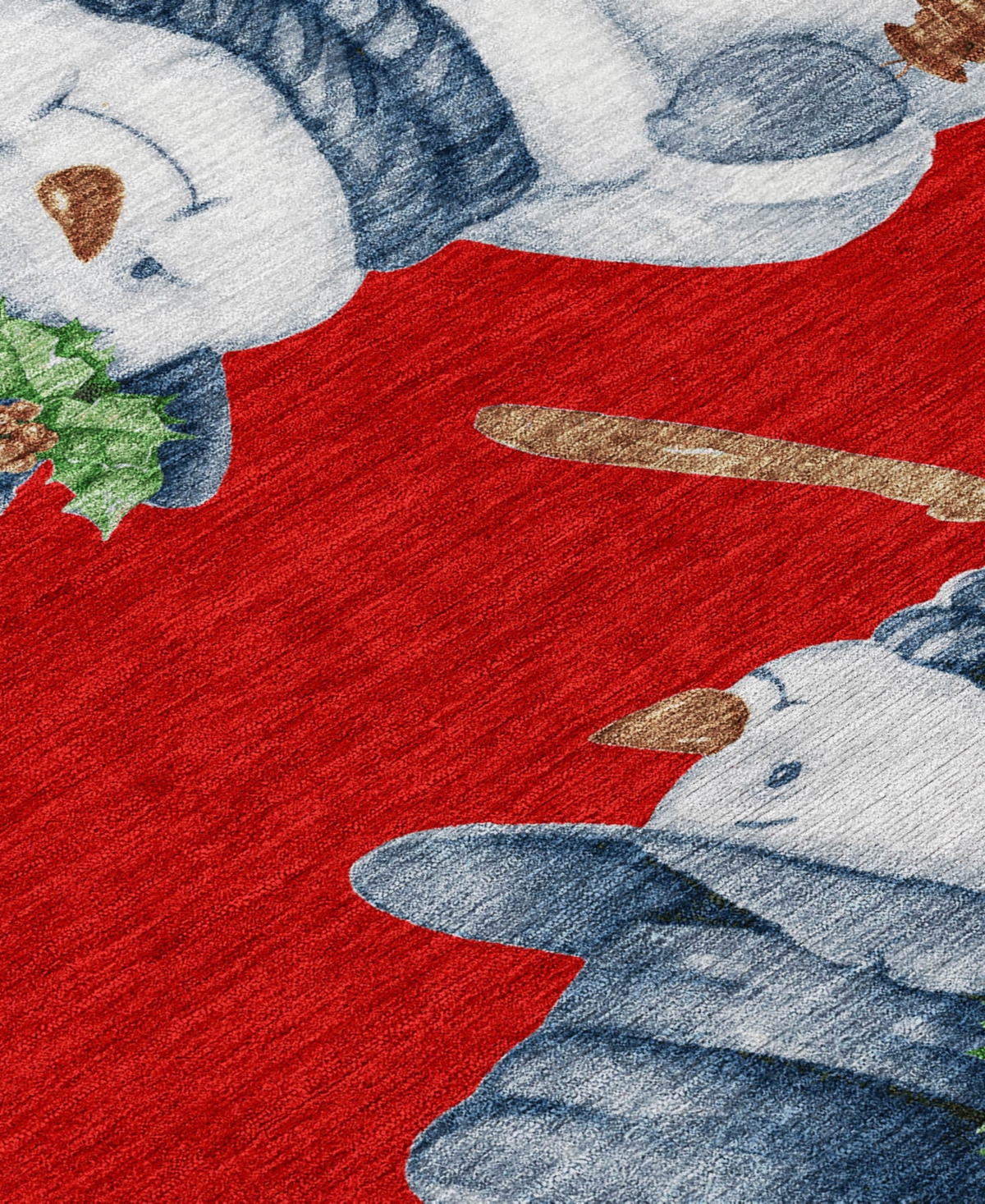 Addison Holiday Washable Indoor/outdoor Acn1826 8'x10' Area Rug In Red