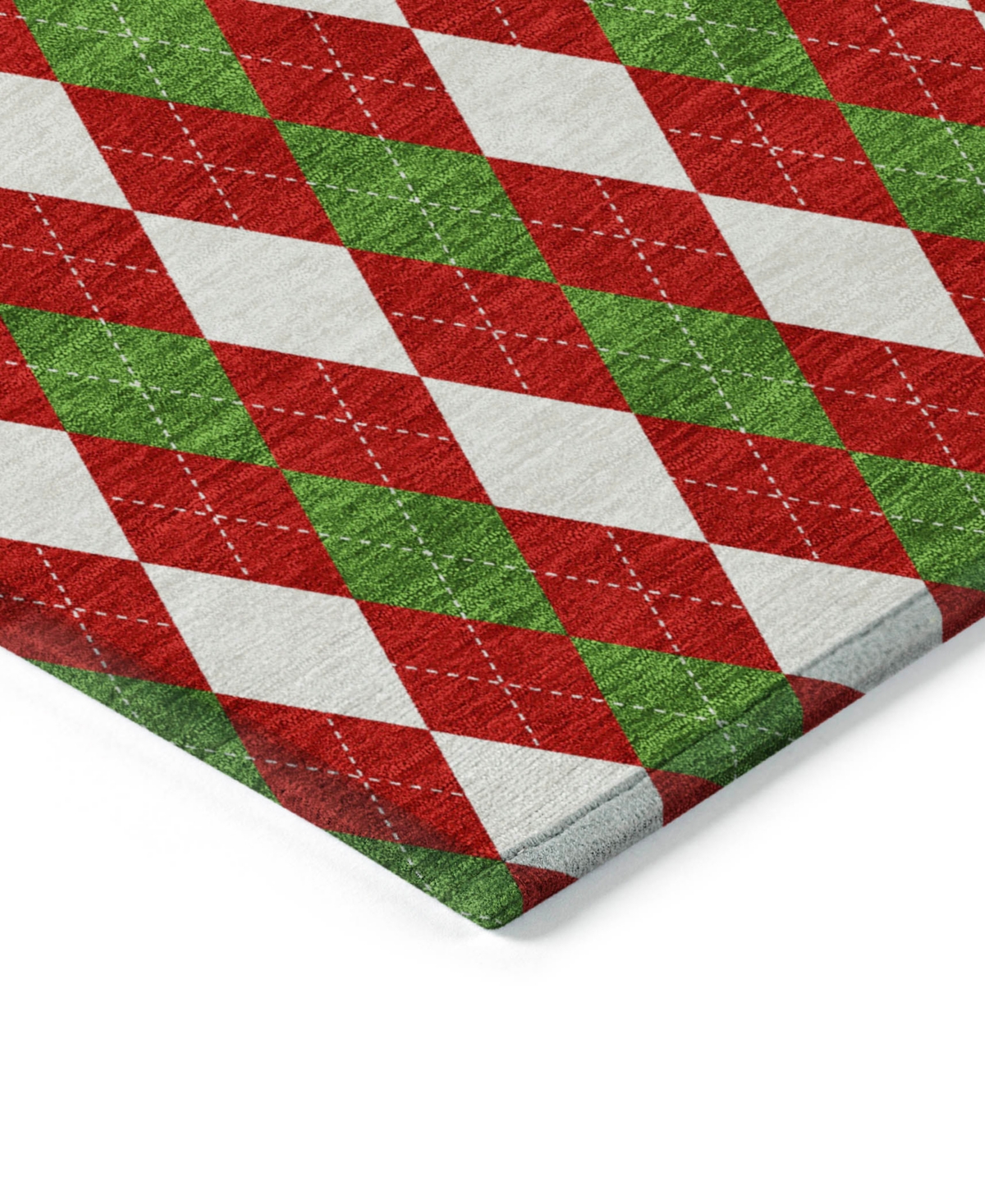 Addison Holiday Washable Indoor/outdoor Acn1812 9'x12' Area Rug In Red