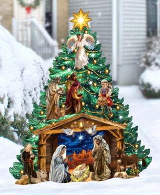 Nativity Christmas Tree Garden Indoor D&eacute;cor