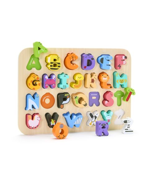 Детская игрушка Geoffrey's Toy Box Animal Alphabet Jungle Puzzle Board