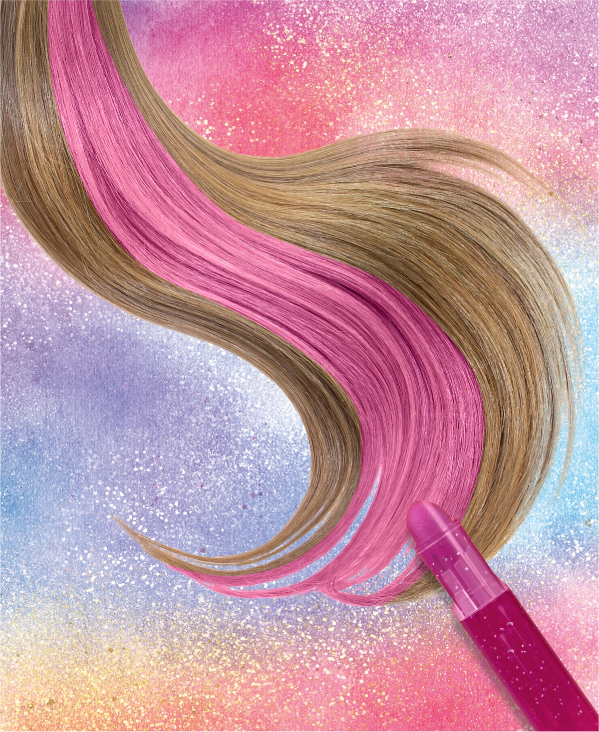 Geoffrey's Toy Box Glam Hair Chalk Glitter Easy-color Styling Set In Transparent