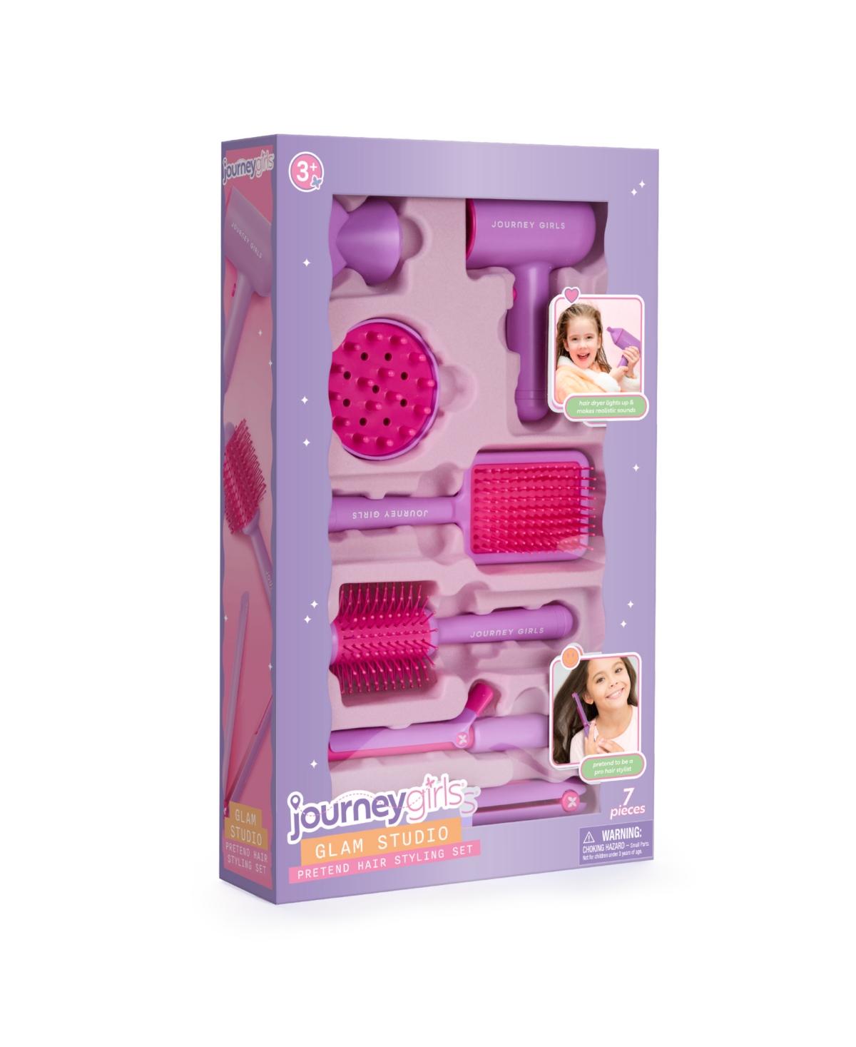 Journey Girls Glam Studio Pretend Hair Styling Set In Purple