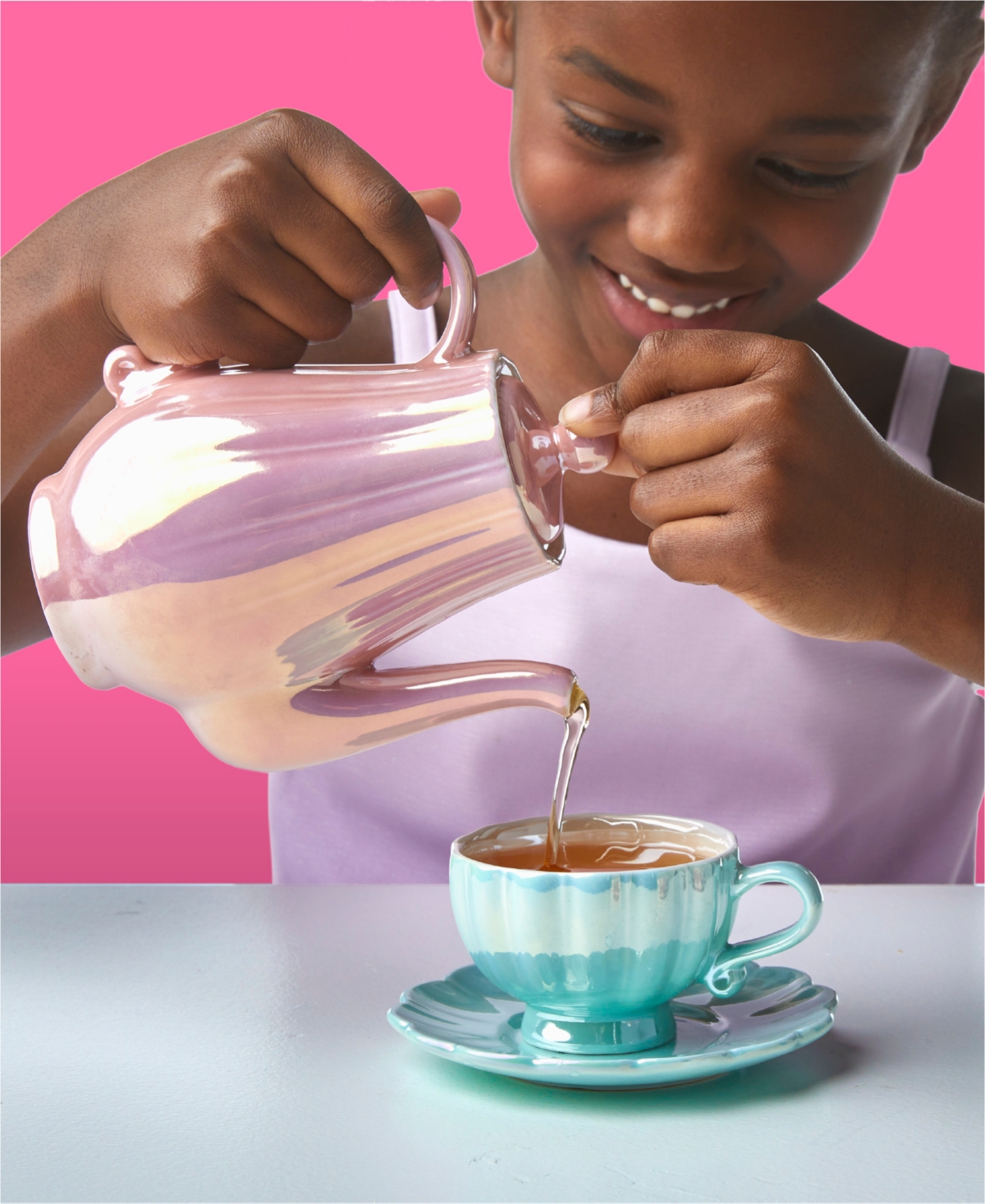 Journey Girls Glam Tea Party Ceramic Tea Set In Multi