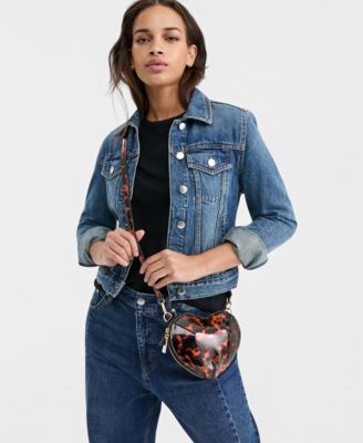 Barrii Tortoise Shell Mini Heart Crossbody, Exclusively at Macy's 