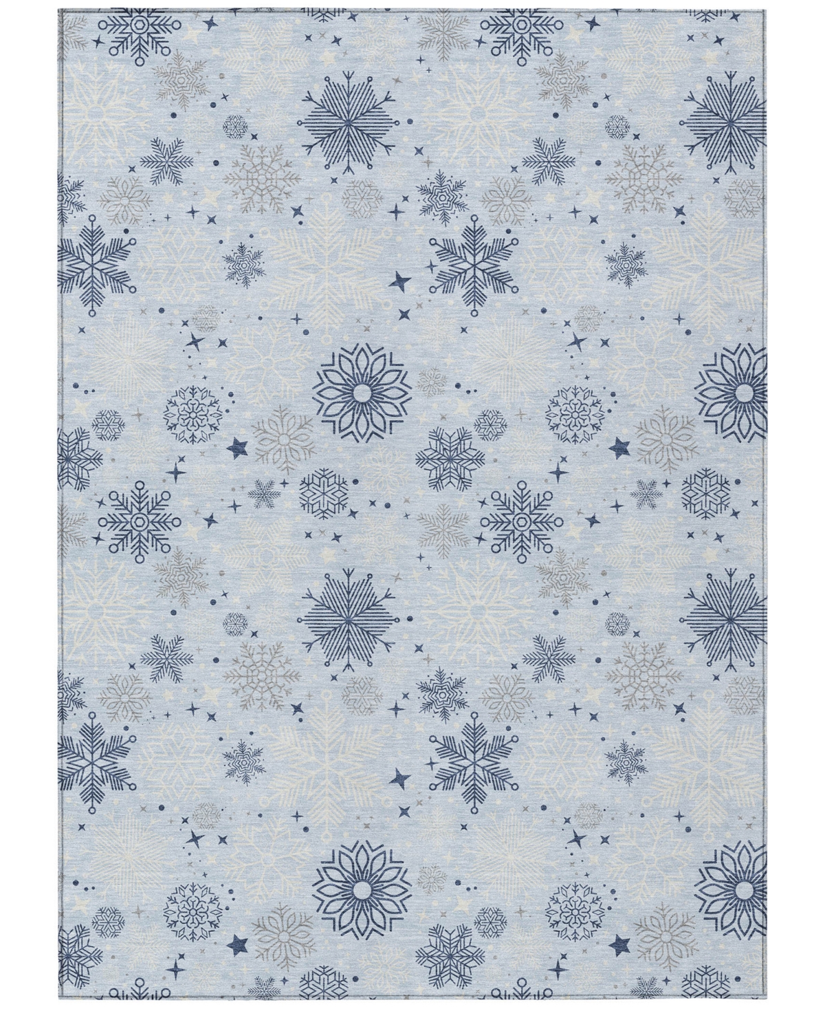 Addison Holiday Washable Indoor/outdoor Acn1823 2'6"x3'10" Area Rug In Blue
