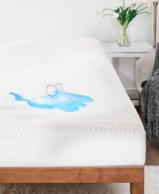 Copper Hypoallergenic Waterproof Cooling Mattress Protector, California King