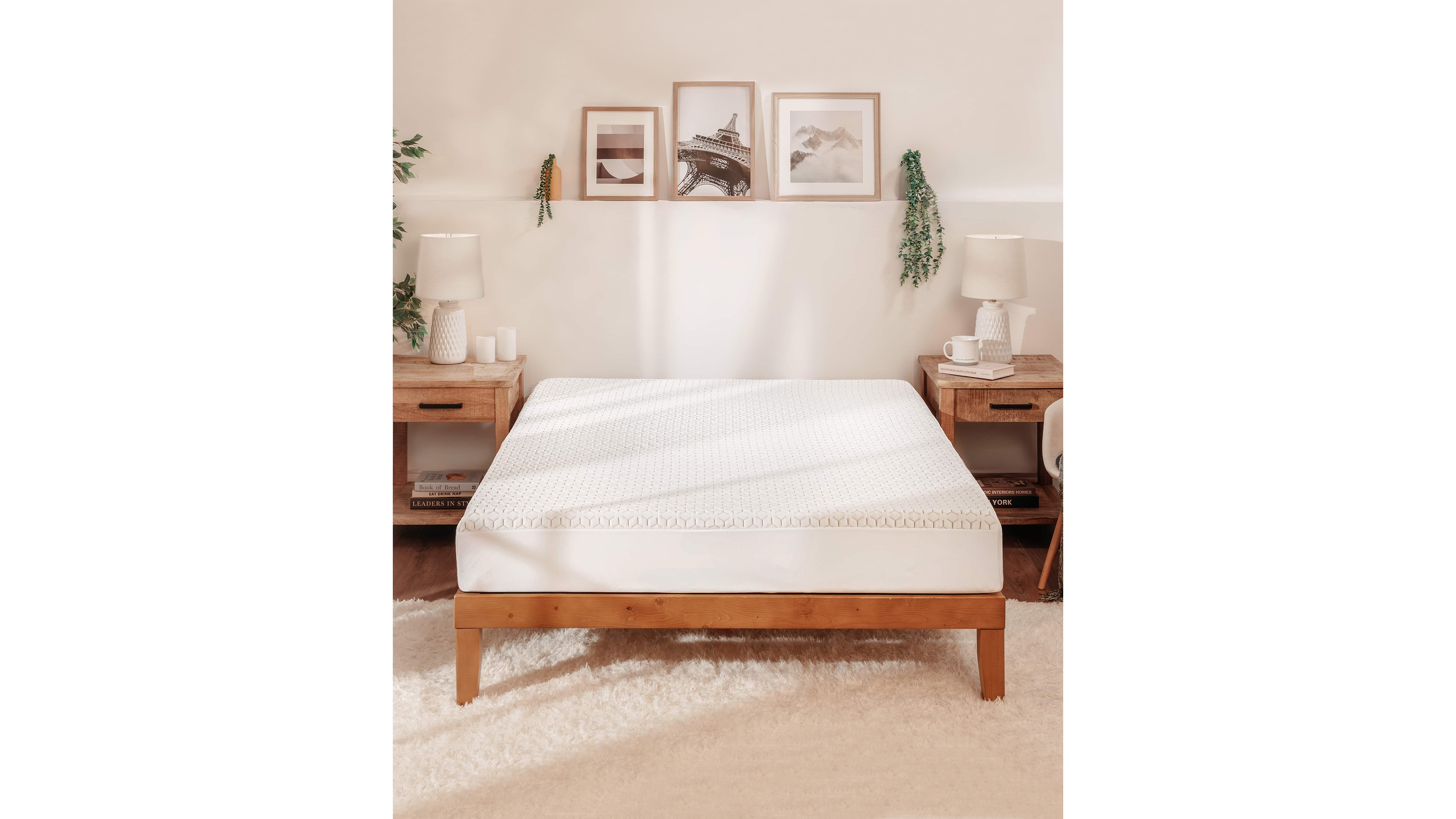 Nestl Copper Hypoallergenic Waterproof Cooling Mattress Protector, Full