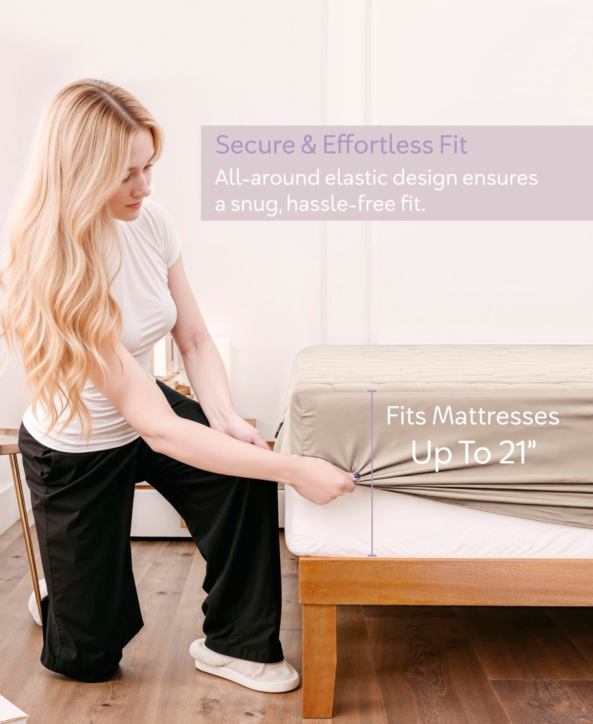 Nestl Quilted Hypoallergenic Waterproof Mattress Pad Cover
