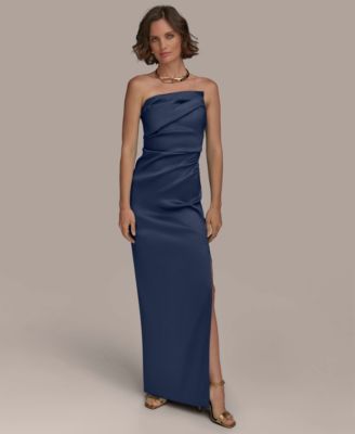Donna Karan New York - Women's Ruched Strapless Gown